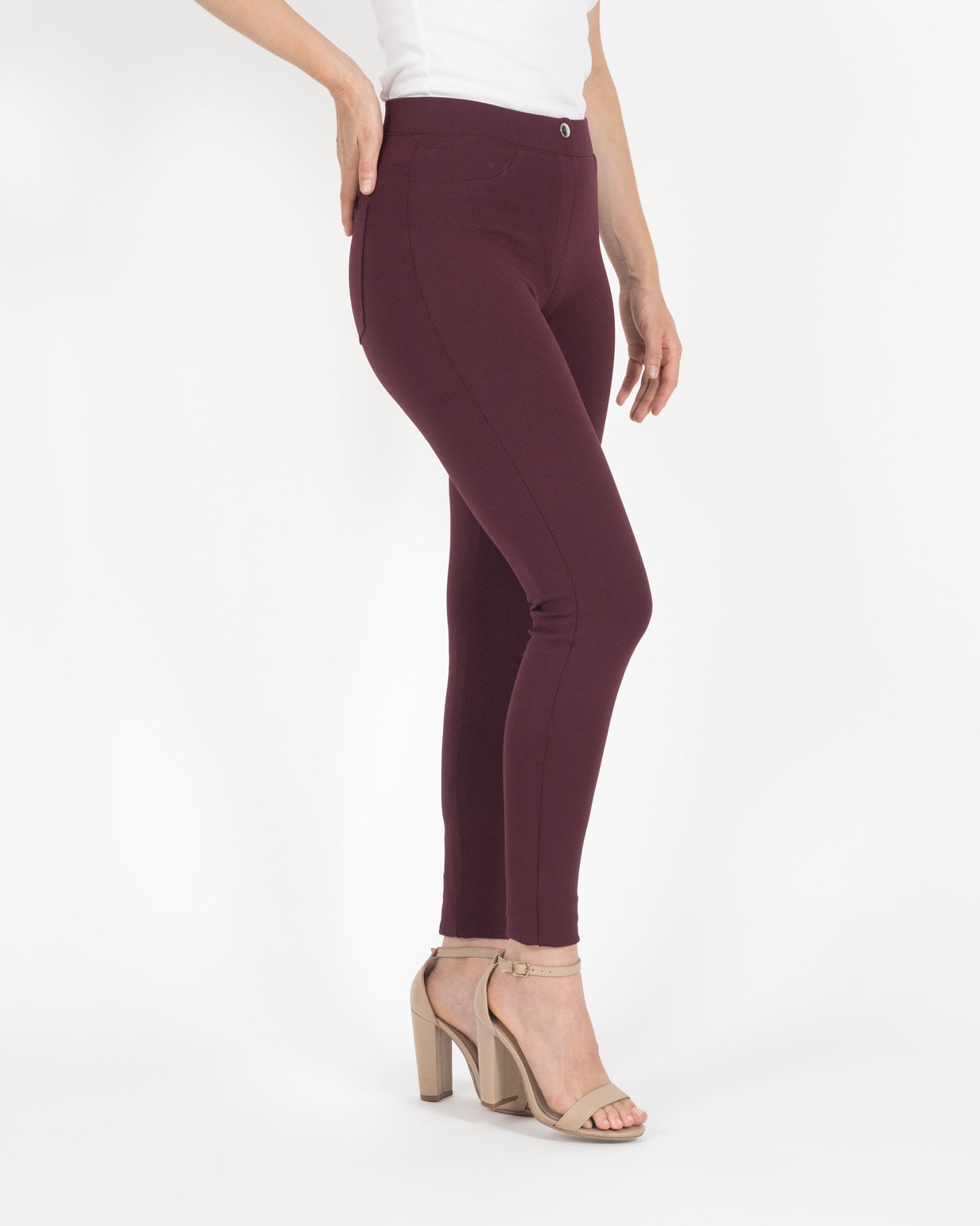 Emma - Jeggings Casuales Cintura Alta con 5 Bolsas en Tela Bodyfirm