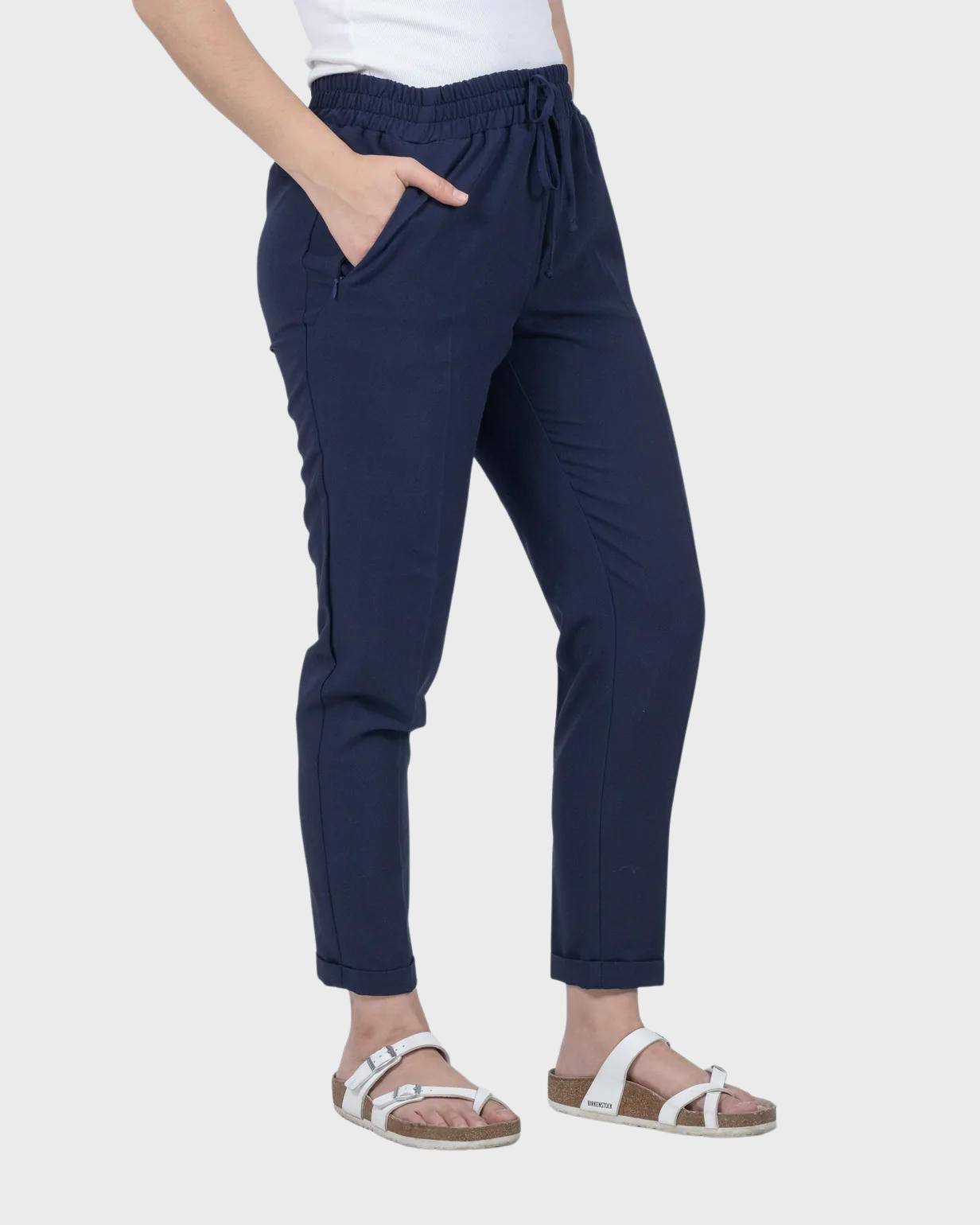 Joggers de Vestir para Mujer Cintura Alta con Bolsillos