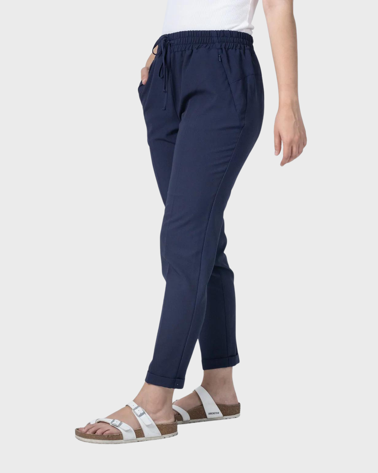 Joggers de Vestir para Mujer Cintura Alta con Bolsillos