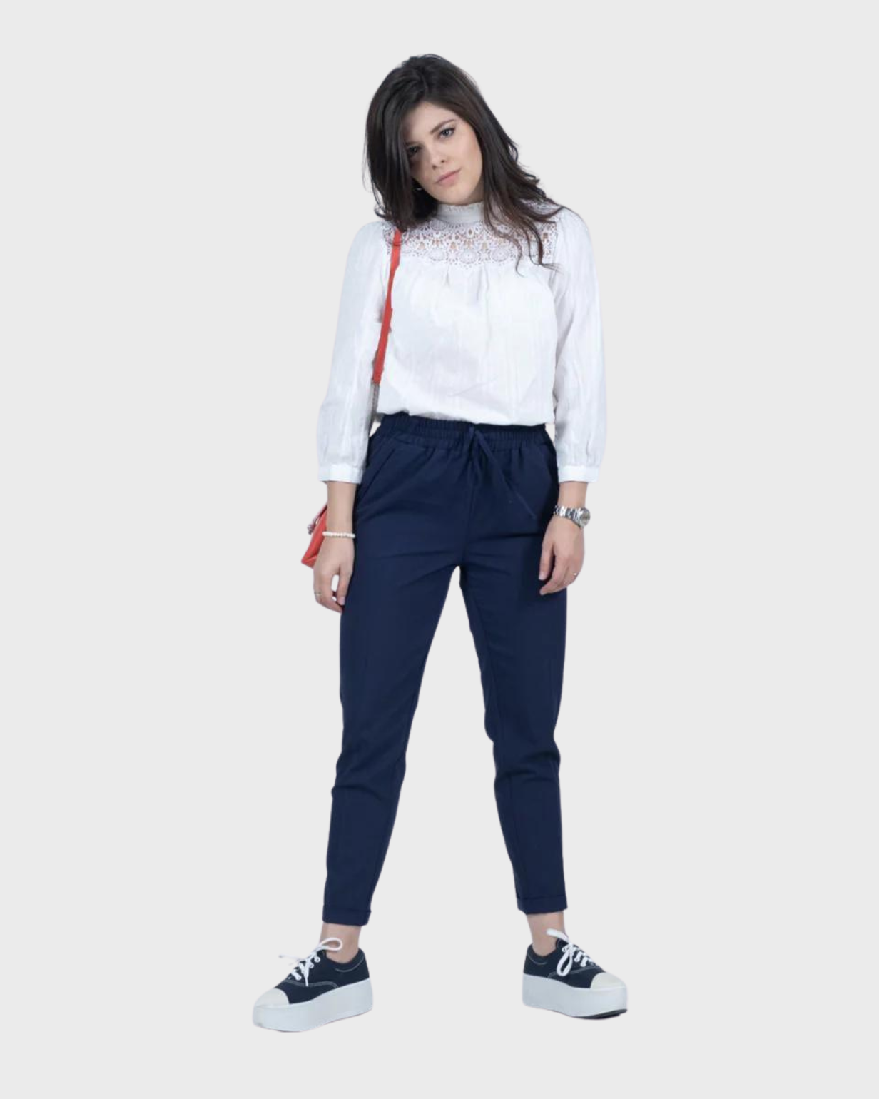 Joggers de Vestir para Mujer Cintura Alta con Bolsillos
