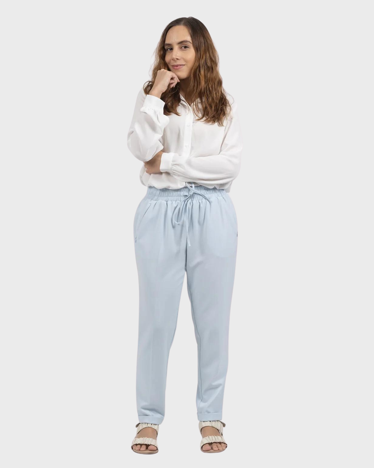 Joggers de Vestir para Mujer Cintura Alta con Bolsillos