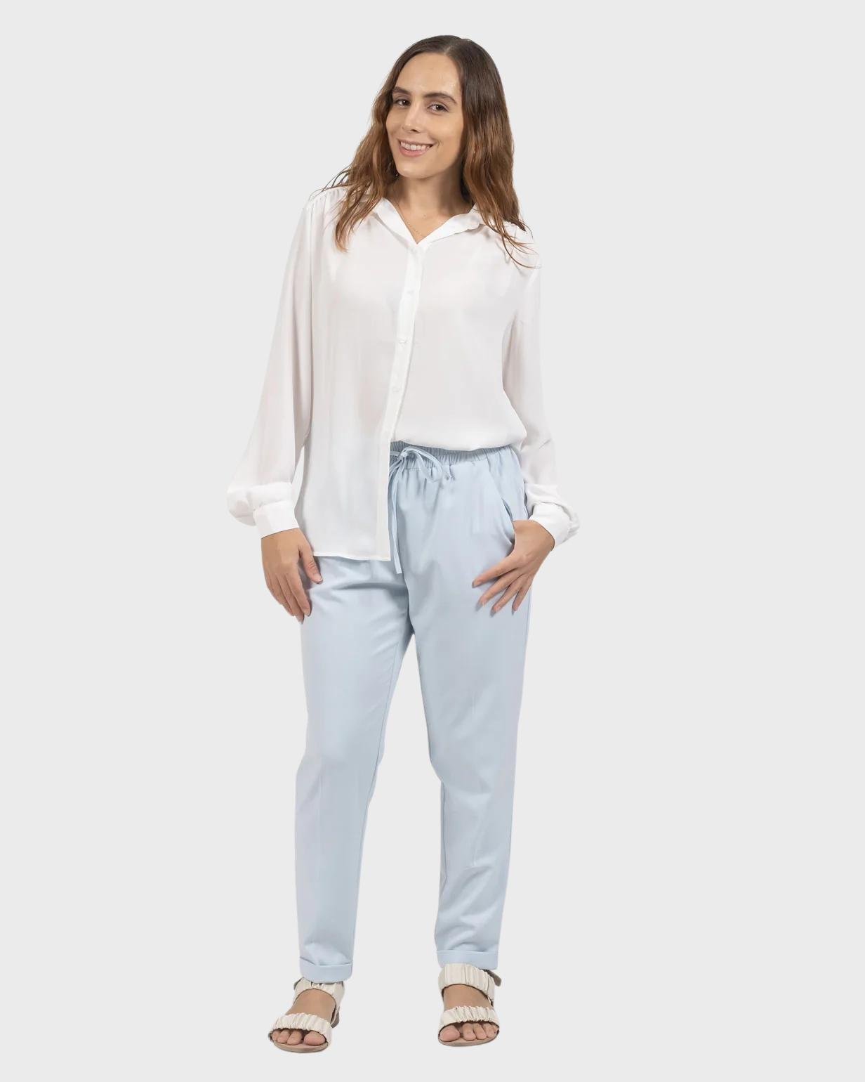 Joggers de Vestir para Mujer Cintura Alta con Bolsillos