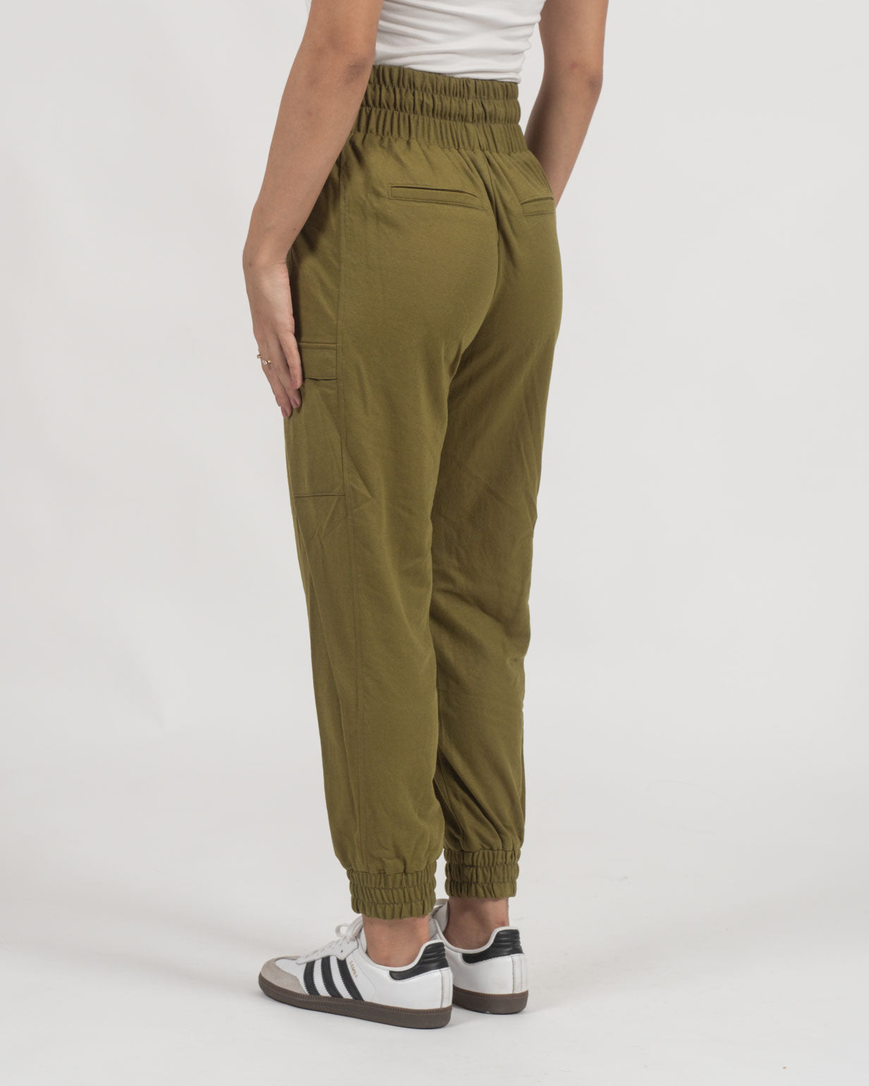 Pantalón Cargo para Mujer Cintura Alta con Bolsillos